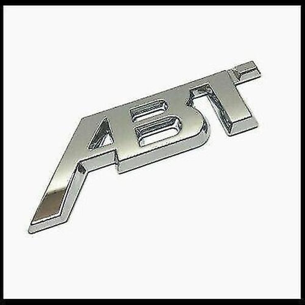 Chrome Abt Tuning Sticker Bagagerum Emblem Mærke Bagagerumsklap