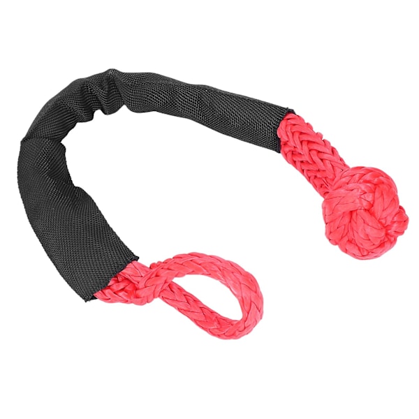 Off Road Recovery Rope - Syntetisk blød strop med 33069lbs brudstyrke til ATV SUV Truck (Rød)