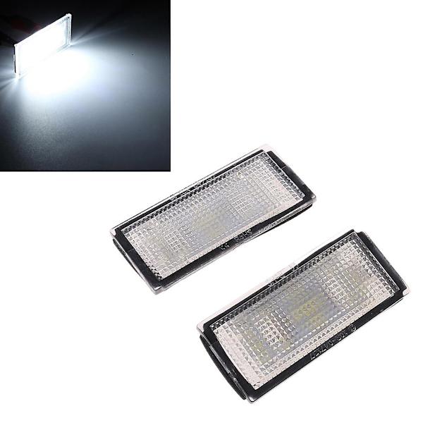 2 stk. Led Nummerplade Lys Lamper Til  E66 E65 7-serie 735i Hvid