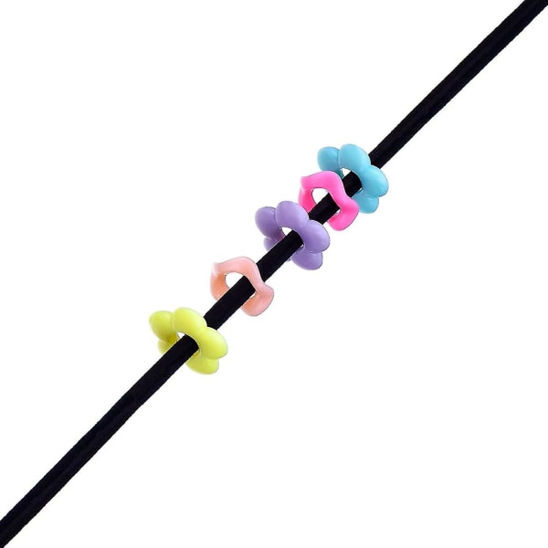 3 mm läderband i mockastil med 100 st silverfärgade snörändar, 1 meter, 20 färger (1 set, flerfärgad)