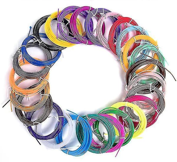 30 Färger Pla 3D-Pennfilament Påfyllningar