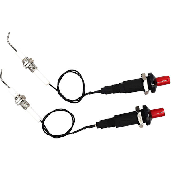 Pakke Piezo Tennplugg Gassgrill Tennplugg Med Trykknapp Universal Gjengbar Keramisk Elektrode 30cm
