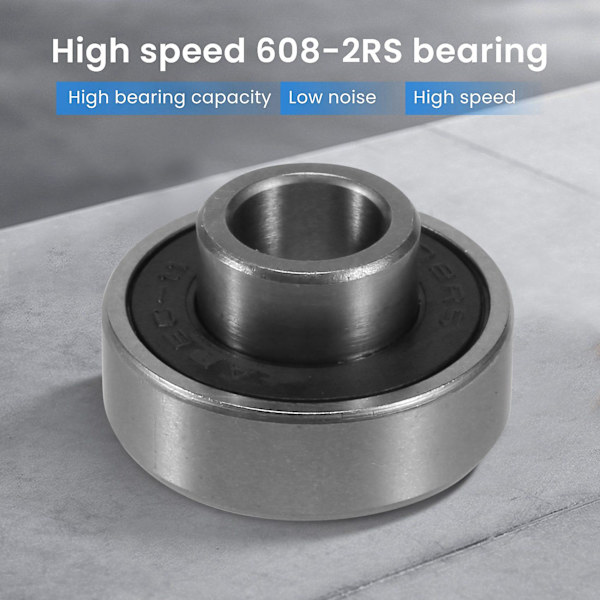 10 stk. 608- Longboard integreret leje skateboard hjulleje inline rulleskøjteleje 8x22x1