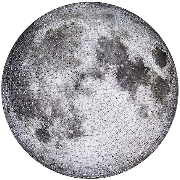 Jigsaw Puzzle 1000 Pieces Adults,moon Puzzle,creative Round Puzzle,decoration Puzzle,round Adult Puzzle,classic Child Puzzle. (moon)