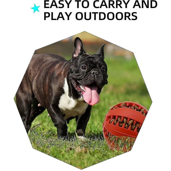 Koiran lelupallo, myrkytön koiran välipalalelupallo, puremista estävä kumipallo, koira