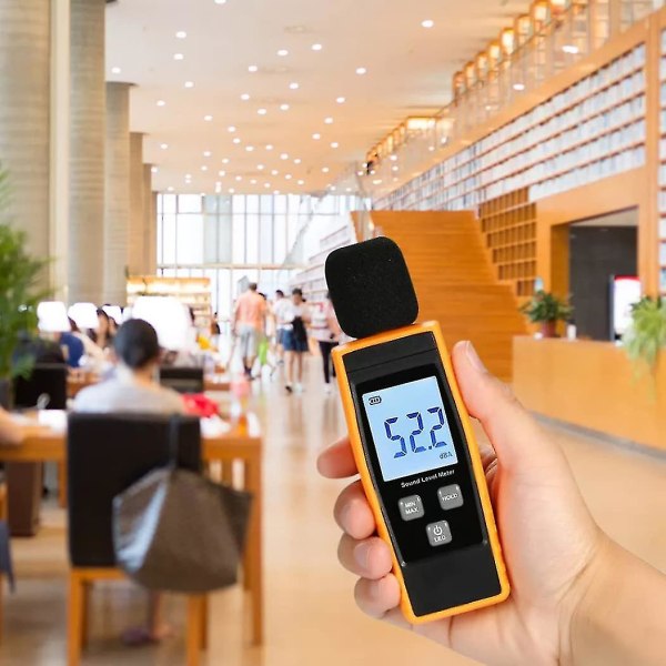 Desibelimittari Äänenvoimakkuuden kalibrointi Lcd Digitaalinen desibeliloki Kädessä pidettävä melumittaus