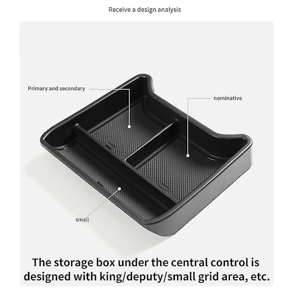 Midtkonsoll Oppbevaringsboks for Id.4 Id4 Id 4 Crozz Oppbevaringsboks Midtkonsoll Organizer Skuff