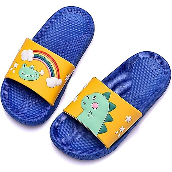 Children's Slippers Boys And Girls Shower Pool Summer Slippers Are Suitable For Young Childrendark Blue