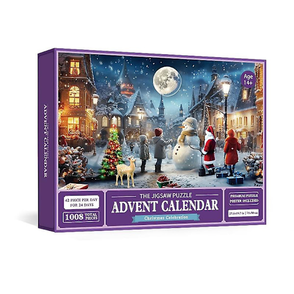Palapeli Adventtikalenteri Laatikko Joulu Countdown Kalenteri Palapeli-Q1091