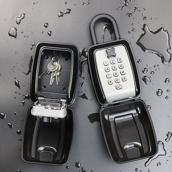 Vattentät nyckelskåp Väggmonterad nyckellåda Utomhus nyckelskåp Säkerhetsskåp Väggmonterad nyckelskåp-