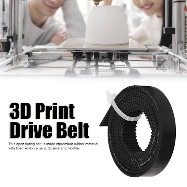 Joustava 3D-tulostus avoin ajohihna Ender 3:lle - Vakaa, hiljainen, kulutusta kestävä - 5 m/16 jalkaa, 10 mm/0,39 tuumaa