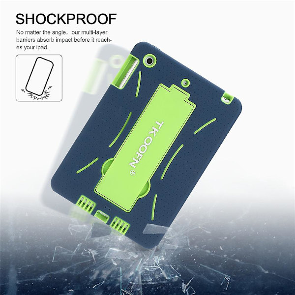 Stöttåligt skyddande fodral Heavy Duty Stand Hybird Cover för iPad Mini 1 2 3 US