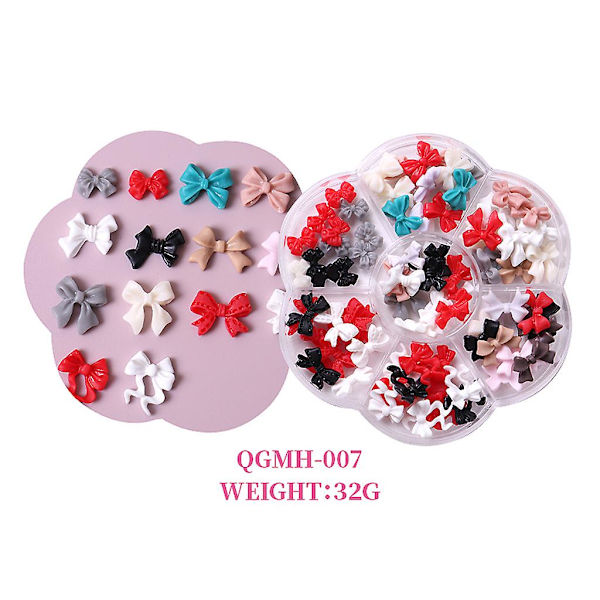 3D-kynsien koristeet, rusetit, kynsien koristeet akryylikynsiin Style 14