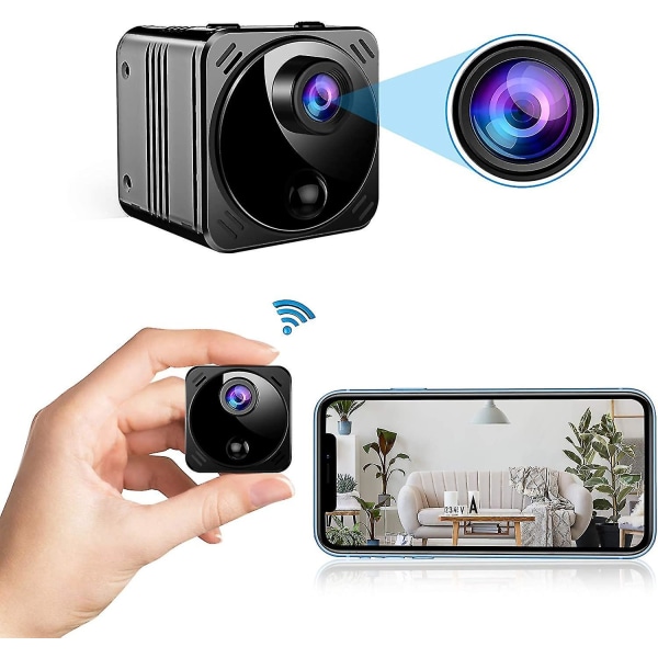 Mini trådlös dold kamera Wifi Real 1080p High-definition Hidden Nanny Camera$trådlös övervakningskamera Hd-kamera Hemnätverk Mini Video Recorde