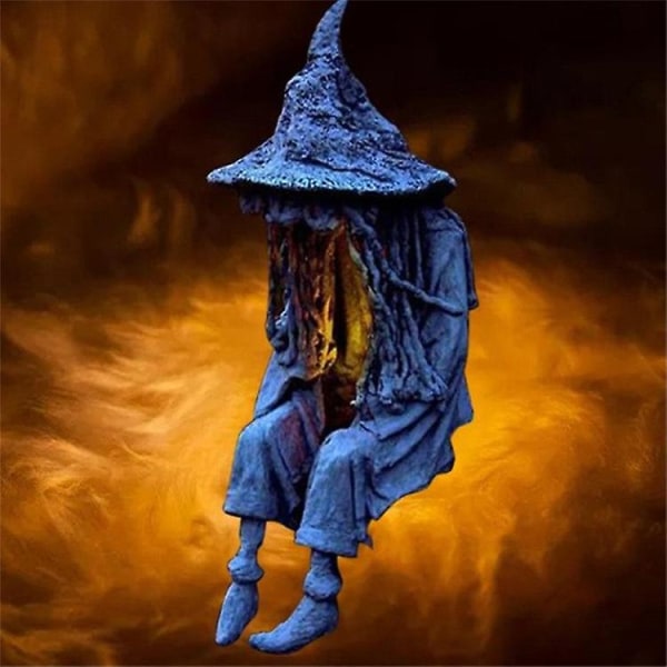 Halloween Spirit Ghost Kläder Harts Prydnader Sol Trädgårdsdekorationer
