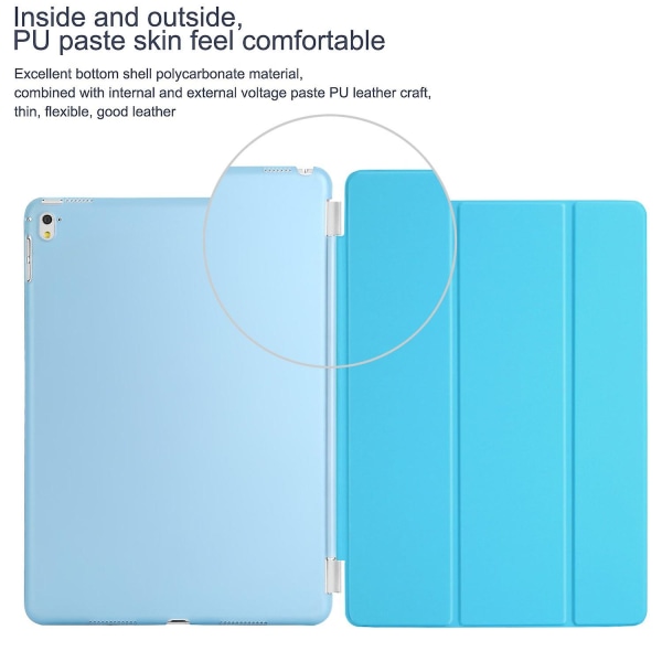 Blå Ipad 3rd Generation Stand Magnetic Smart Case Cover til Apple