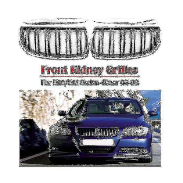 Dobbel kromgrill i forkrommet stål til BMW 3-serie E90 E91 2005-2008