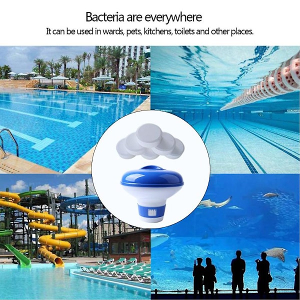 Klorinator för pool plus 100 tabletter klortabletter för pool