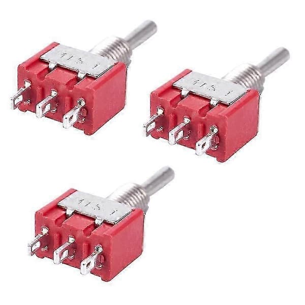 15 stk. Mini vippekontakt SPDT 12V til modeljernbane