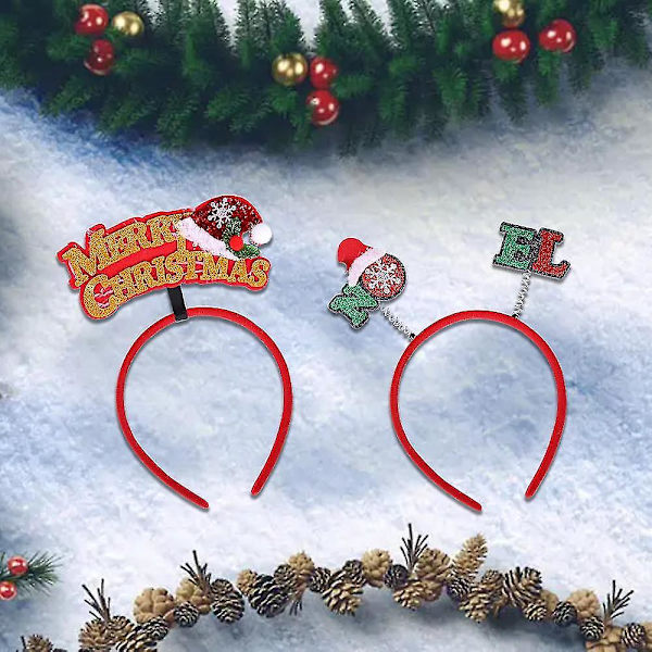 Joulu- ja juhlapyhäpäähine hiuspanta päähine lapsille aikuisille naamiaisiin style 1