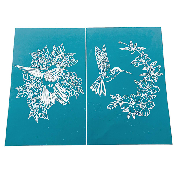 Ørn blomst selvklæbende silketryk stencil mesh transfers til DIY T-shirt pude stof tasker tekstilmaling på træ forsyninger