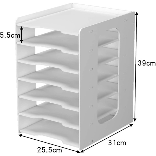 Kontor Papir Organizer Til Skrivebord Desktop Filholder Skrivebord Brevbakke & A5 Papirholder Dokument Opbevaring