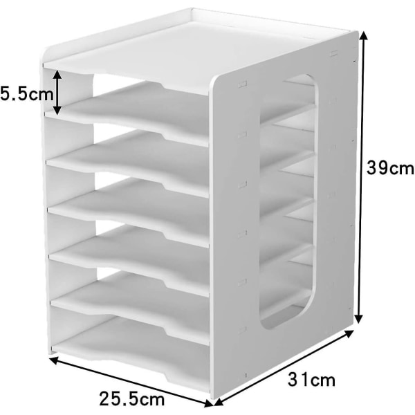 Kontorpapirholder til skrivebord Skrivebordsfilholder Skrivebord Brevbakke & A5-papirholder Document Stor