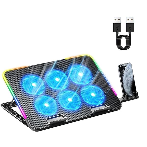 RGB Laptop-kylplatta för spelbärbara datorer