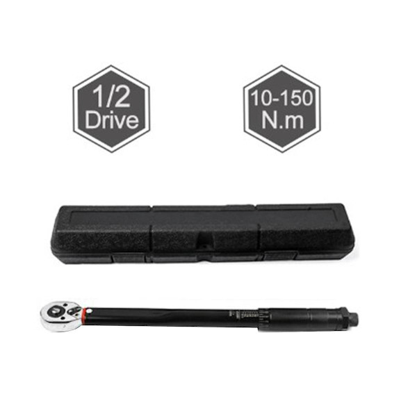 Forudindstillet momentnøgle Ratchet Socket Wrench Universal Auto Reparation Dæk Værktøj,10-150n