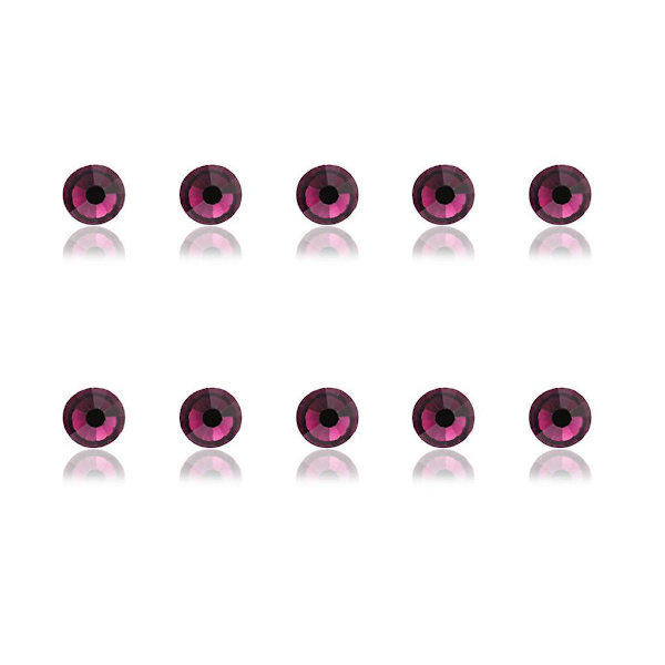 Negle-rhinsten iøjnefaldende fremragende glans manicure krystal mobil Dark Purple