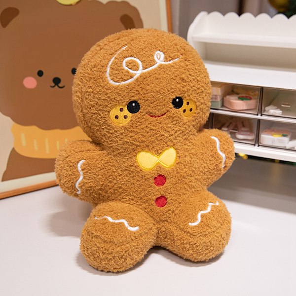 Julemandsserien Plyslegetøj Julepynt Gave Juletræ Peberkagemand Nye Dukker gingerbread man 60cm/0.55kg