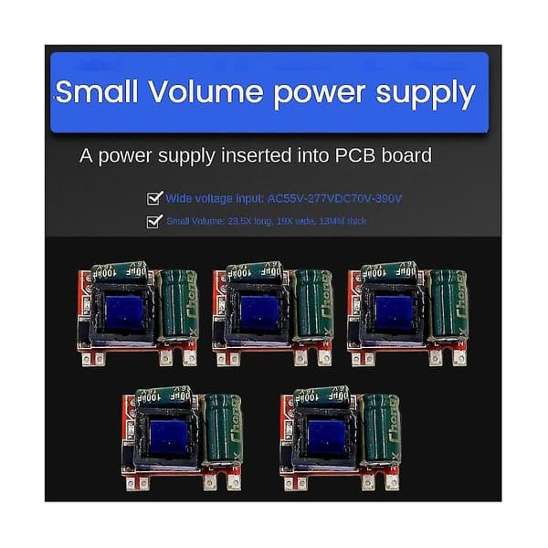 5 st 12v 300ma Isolerad Switching Power Modul Ac-dc Step-down Modul 220v 110v Till 12v