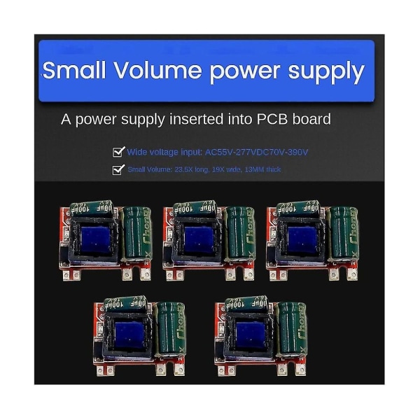 5st 12v 300ma isolerad power Ac-dc Step-down-modul 220v 110v till 12v