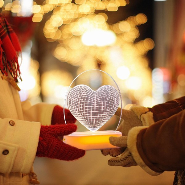 Alla hjärtans dag Nattljus Dekorationslampa Äktenskapsförslag Bekännelse Dekorationslampa