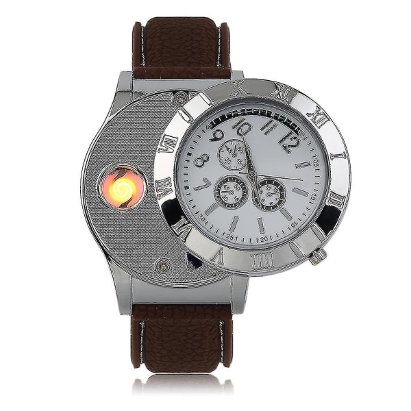 Miljøelektronikk Lighter Quartz Watch Usb Oppladbar Lighter Watch