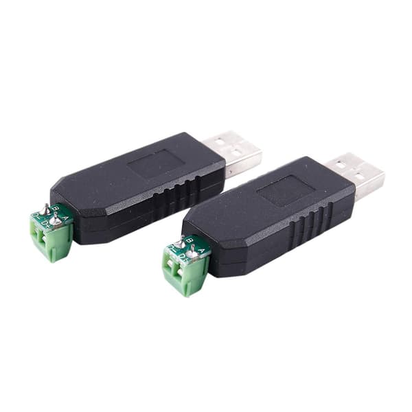 2x PC USB til RS485 -485 interfacekonverter Serieadapter kompatibel + PLC