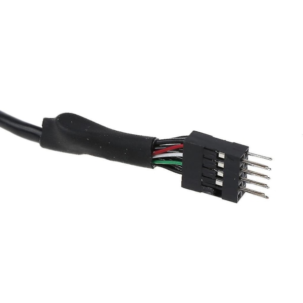 24awg Wire PC Tietokoneen emolevy USB 9 Pin sisäinen USB ulkoinen jatkodatakaapeli 30cm