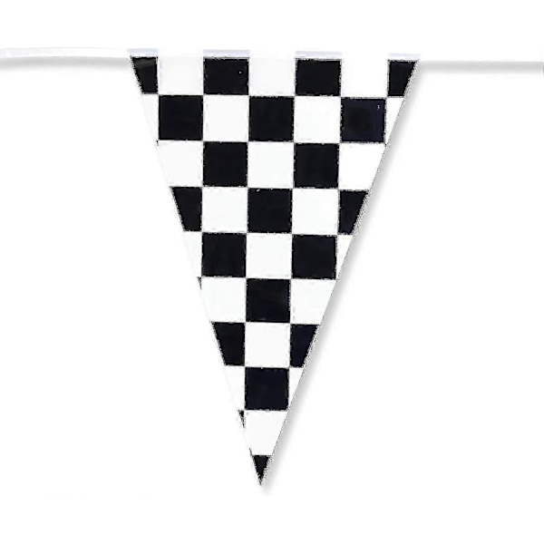 30 meter sort hvid ternet vimpelbannerflag til racerfestdekorationer XXF F54 stil hængende guirlander