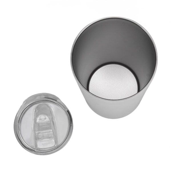 Sublimering Blank Tumbler 600ml Dubbelväggig Isolerad Rostfritt Stål för Resor Vit till Blå