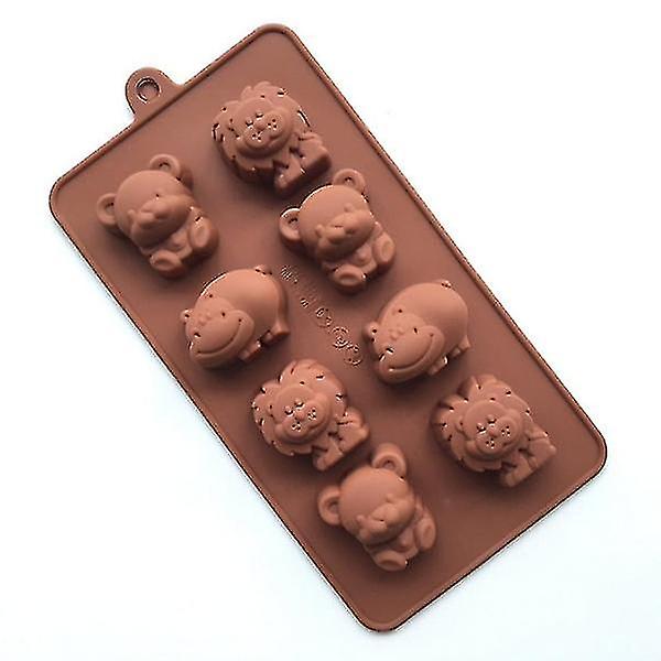 1 st Hippo Lion Bear Form Form Chokladtårta dekoration