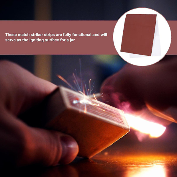 1 ark självhäftande tändstickor flampapper tändsticksetiketter hantverk diy tändsticksetikett papper