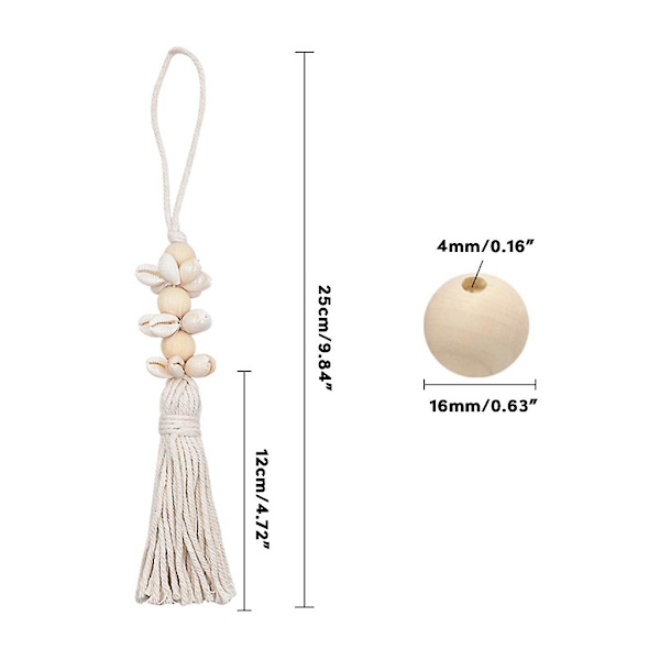 Skalträpärlor Snöre Hänge Tassels För Strandväska Prydnad Diy Hantverk Present