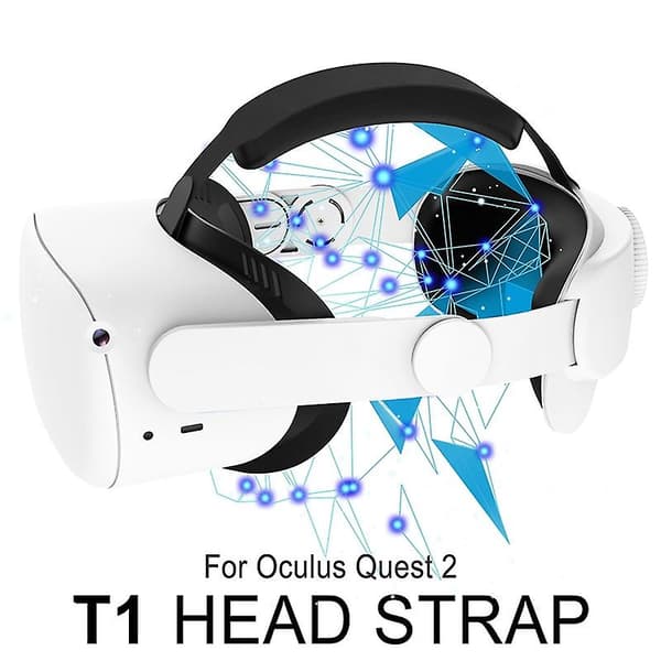 Huvudbandspad för Oculus Quest 2 Virtual Reality Elite Strap med Stöd och Förbättring