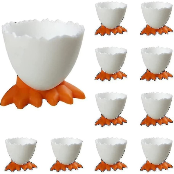 20 Pcs Egg Cups Cartoon Egg Holders Soft Hard Boiled Egg Cups For Breakfast