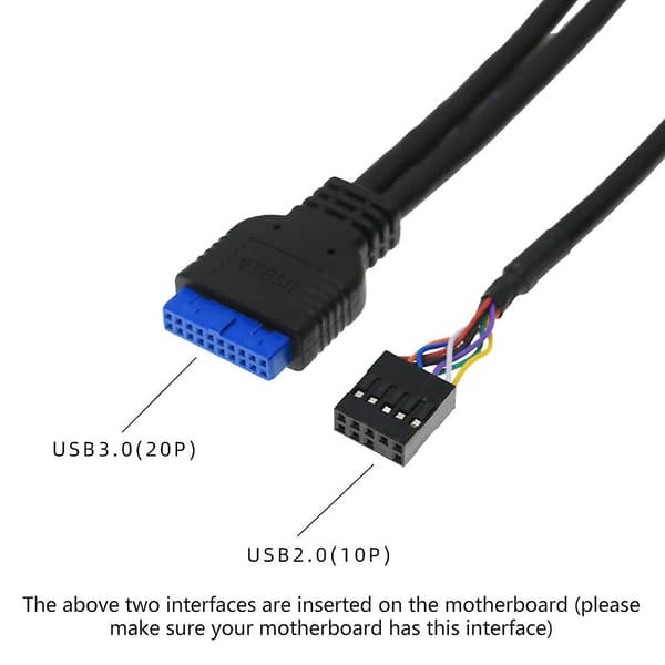 Frontpanel High Definition Audio Jack Port I/O-kort + Internt videokabel
