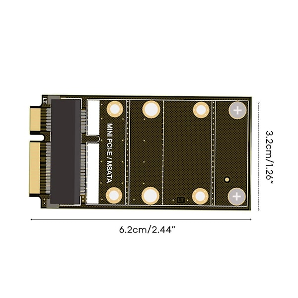 2 i 1 kombinera Mini Pci-e & Msata Ssd adapterkonverterkort