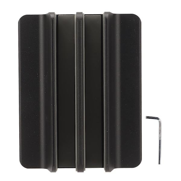 Aluminiumlegering Vertikal Dobbelt Laptop Stativ Holder med Kølefunktion, Sort