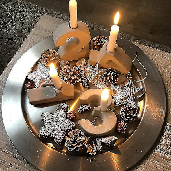 20 st Metall Ljusinsatser för Koniska Ljus Dekorativa Ljusstakar DIY Ljusstake Set för Träd