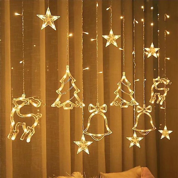 Led Jul Garland String Lights Fairy Gardin Ljus För Hem Nytt År Fest Bröllop Semester Dekor warm light