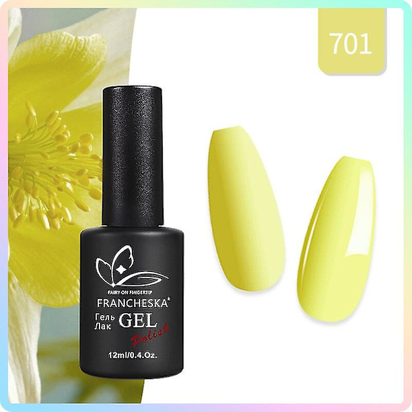 12ml Nagelgel 12 Färger Semipermanent Gellack UV LED Nagelgellack Sommaruppfriskande